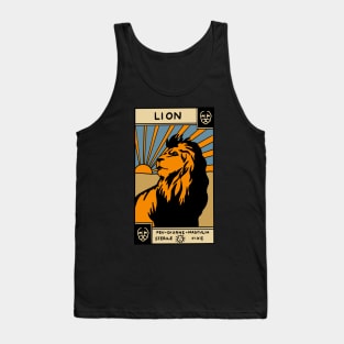 Leo Tarot Card - Muchery Vintage Tarot Deck Tank Top